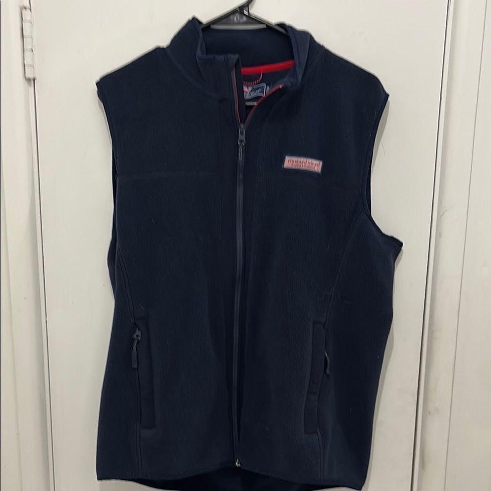 Vineyard Vines Navy Fleece Vest
